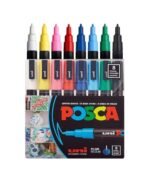 Posca Marker Paint Pc-3M 0.9-1.3Mm Pack 8Colors
